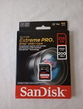 Tarjeta de memoria SanDisk Extreme PRO 256 GB UHS-I U3 V30 200 MB/s SDXC 4K UHD