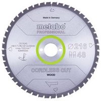 Hoja de Sierra Metabo Cordless Cut Wood Professional 216x30 Z28 Di 5°