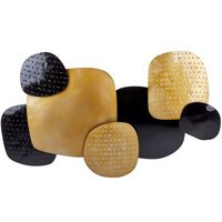 Decoración de Pared de Metal 80x48 cm Abstracto Geométrico Hafnium