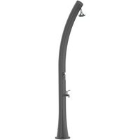 Starmatrix Rio Ducha Solar Curvada de Polietileno 25 L con Lavapies