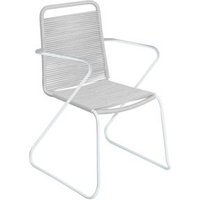 Silla de Jardín Antea con Brazos de Cuerda y Acero 57x65x90 cm