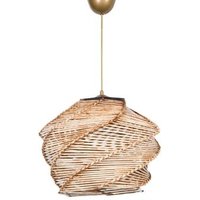 Lámpara de techo de madera, colección Ness, 32x32x65, casquillo E 27 max 45-60