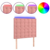 Cabecero con Luces LED Terciopelo 100x5x118/128 cm Vidaxl