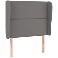 Cabecero con orejas de cuero sintético 83x23x118/128 cm Vidaxl