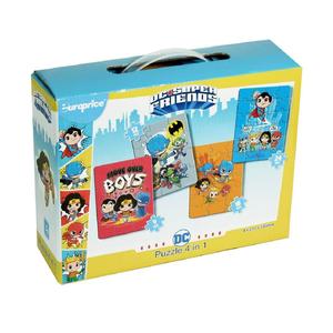 Super Héroes DC: Puzzles 4 en 1