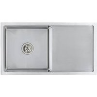 Fregadero de Cocina de Acero Inoxidable Vidaxl Hecho a Mano