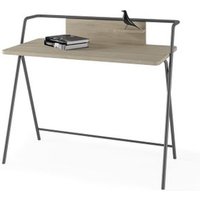 Escritorio Klip de melamina con estructura metálica