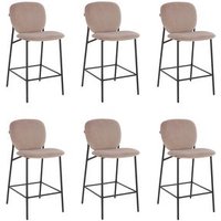 Pack de 6 Taburetes de Bar Home Deluxe 44x52x93 cm