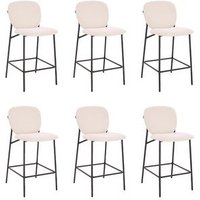 Pack Taburetes De Bar 6 Uds Home Deluxe Celda 44 X 52 X 93 Cm