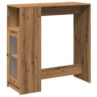 Mesa Alta con Estantes Madera Roble Artisian 101x40x103,5 cm