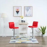 Taburetes de Cocina 2 Unidades, Cuero Sintético, Rogal