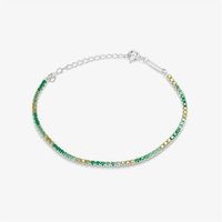 Pulsera Radiant Plateada para Mujer con Cristales