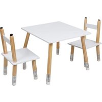 Mesa y 2 sillas de lápices para niños