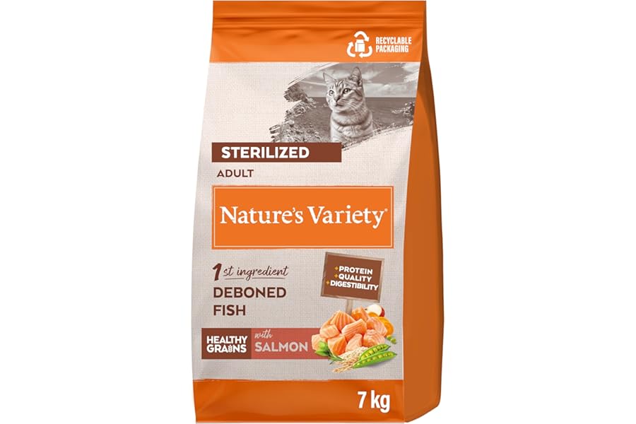 Nature's Variety Healthy Grains Pienso para Gatos Esterilizados con Salmón Noruego 7kg