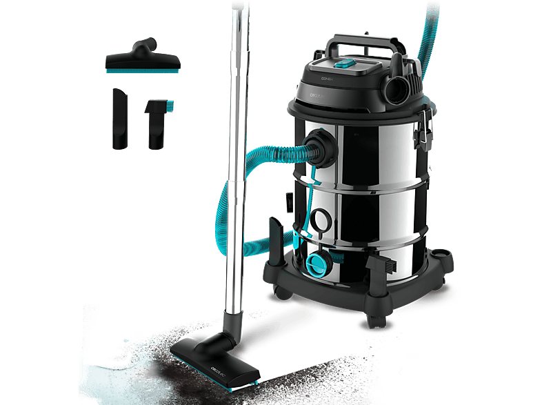 Cecotec Conga Rockstar Wet & Dry Steel Pro, 1600 W, 30 l, sin bolsa