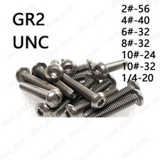 Tornillos Torx GR2 cabeza botón titanio 2#-10#