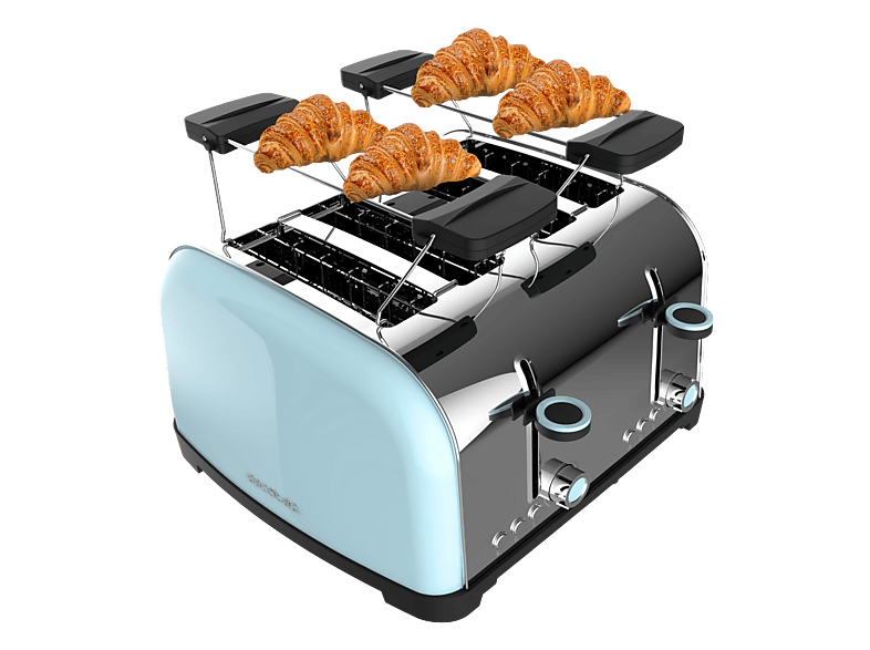 Cecotec Toastin' time 1500 Double - 4 rebanadas, 1700 W