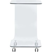 Mesa de centro de vidrio templado 45x40x63 cm