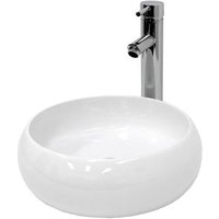 Lavabo Cerámico Redondo 350x350x120 mm ECD Alemania