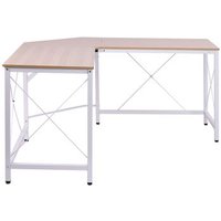 Escritorio Esquinero Homcom 150x150x76 cm de Madera Melamina