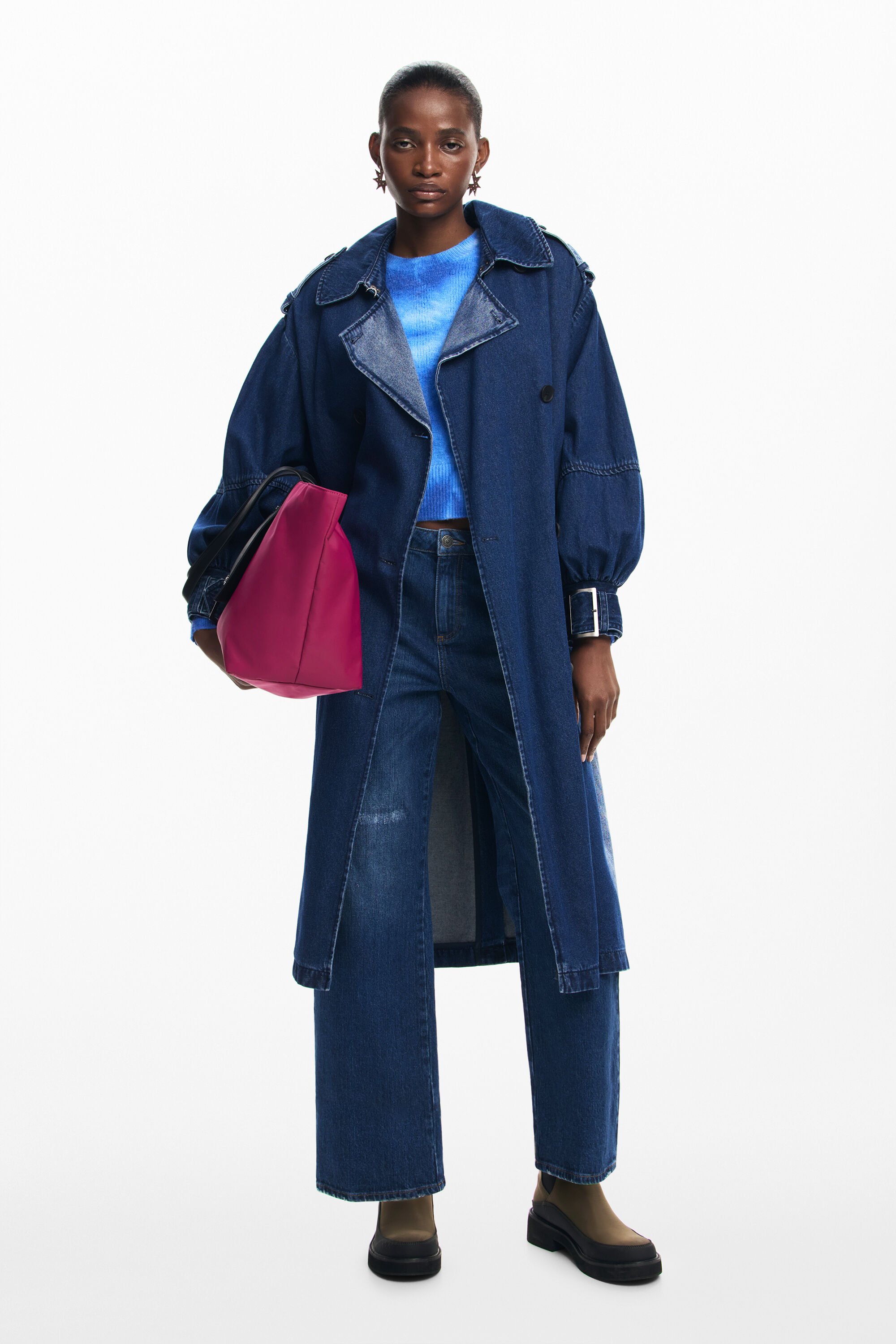 Gabardina Denim Mujer Gabardina Denim Mujer