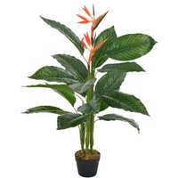 Planta Artificial Strelitzia 100 cm con macetero