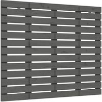 Cabecero de cama de pared de madera maciza de pino 96x3x91,5 Vidaxl