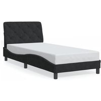 Cama Individual 80x200 cm con Cabecero de Terciopelo