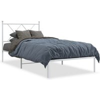 Cama Individual 90x190 cm Metal con Cabecero – CFW50807