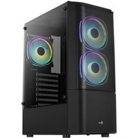 Aerocool Quantum Mesh V3 Caja Gaming ATX con 3 Ventiladores RGB y Cristal Templado