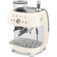 Cafetera Express Smeg EG-F03-CREU con molinillo y crema