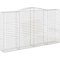 Cesta Gaviones Arco de Hierro Galvanizado 400x50x220/240 cm – Vidaxl