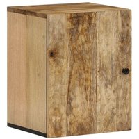 Armario de baño de pared de madera maciza de mango 38x33x48 cm Vidaxl