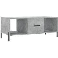 Mesa de Centro Madera Contrachapada Hormigón 102x50x40 cm