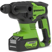 Taladro Percutor 24 V 2 J Greenworks 4 en 1 sin escobillas