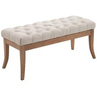 Clp Banco Recibidor Ramses En Tela & Madera 38x100x46 Cm