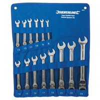 Llaves combinadas Neoferr 14 piezas 8-24 mm con carcasa articulada