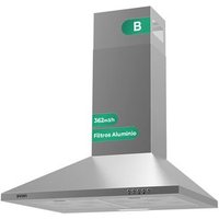 Campana Decorativa de Pared Piramidal Svan SC-PP601BX 59,5 cm Clase B Inox