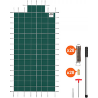 Plataforma Aquática Inflable 4,57x1,98 m con Piscina, Escalera, Red y Bomba de Aire – Tekmaquinas