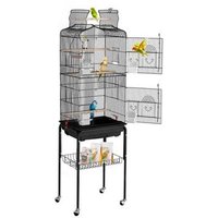 Gaiola de aves con ruedas y techo abatible Tekmaquinas