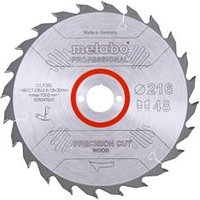 Metabo Hoja de Sierra Precision Cut Wood Professional 216x30 D48 Di 5° Neg. (628041000)