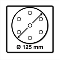 Festool Stf D125/8 Disco de Lijar de 125 mm P120 Gr/100