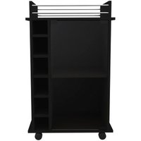 Carrito de Bar Dukat con Ruedas y Puerta de Cristal