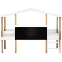 Cama Cabaña con Pizarra MDF 90x200