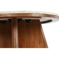 Mesa Centro Acacia con Mármol 70x70x43