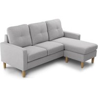 Sofá Chaise Longue Reversible Clin Moderno con Tapizado Antimanchas y Patas de Madera