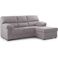 Sofá Chaise Longue Denver Reversible con Tejido Antimanchas y Estructura de Madera, 100x196x156 cm