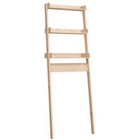 Estante de Baño de Madera Maciza de Pino 63,5x32x179 cm – Vidaxl