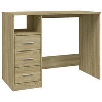 Escritorio Sonoma de Madera Contrachapada con Cajones 102x50x76 cm – Vidaxl
