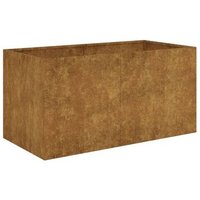 Maceta de acero corten 80x40x40 cm Vidaxl